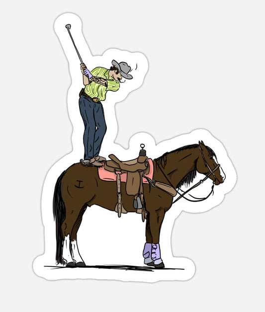 Cowboy Caddy Sticker