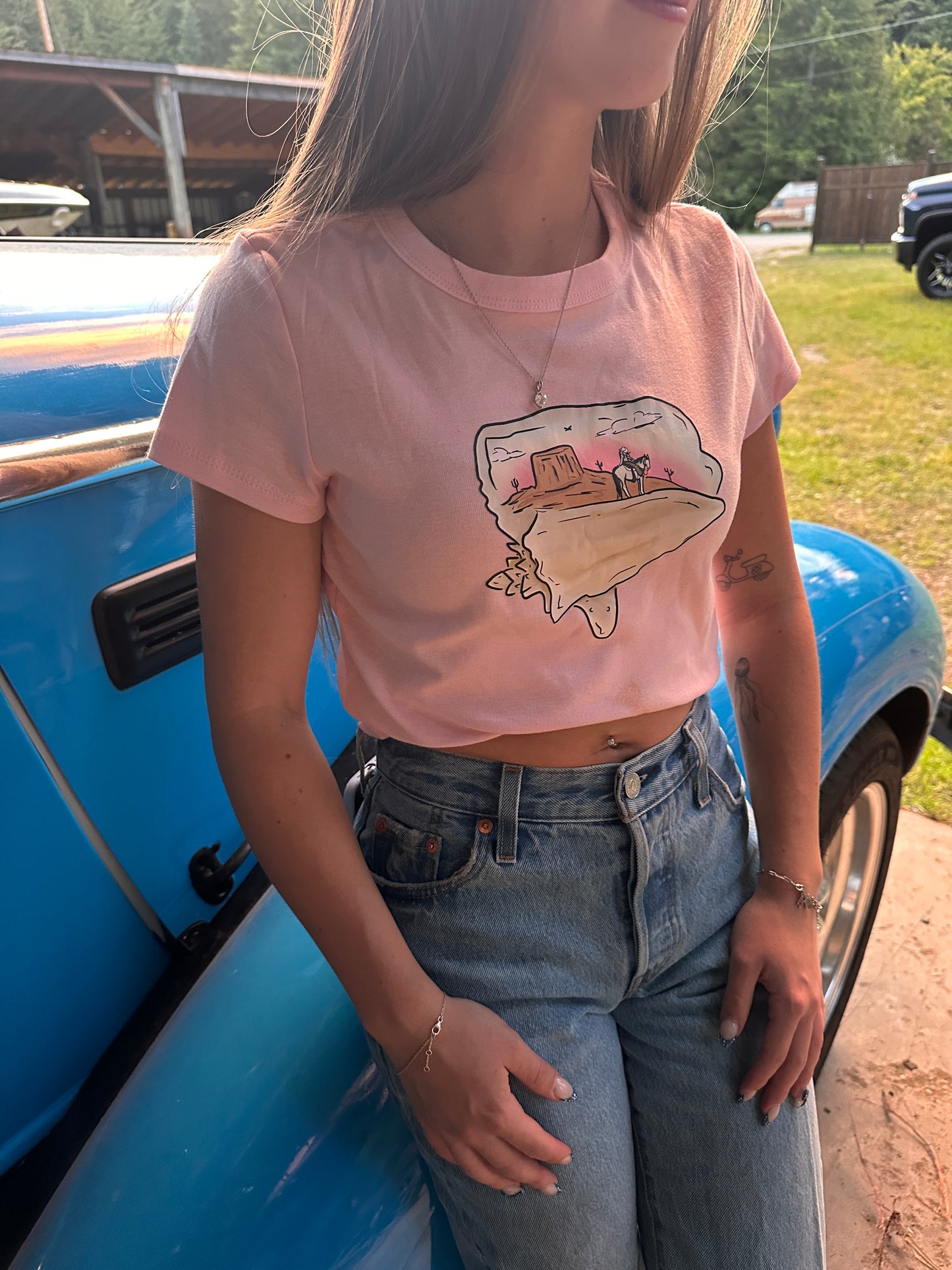 Conch Shell Cowgal Baby Tee