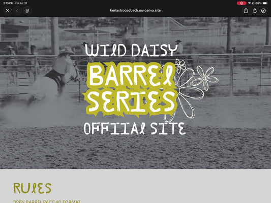 Barrel Racing Event Site Green